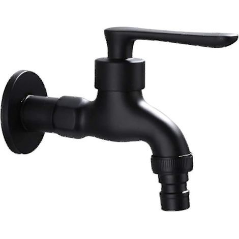 Lot de 2 robinets de jardin vintage pour eau froide, avec commande unique, sortie et entrée 1/2 pouce, adaptés au jardin et à la buanderie. (1/5)