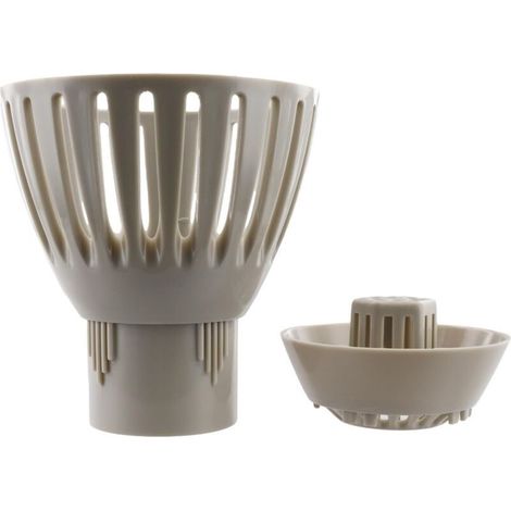 Écumoire de bassin, filtre à feuilles pour étangs, écumoire réglable pour le contrôle de l'eau et la collecte des débris, plastique 50/75/90/110 mm (50 mm) (1/5)
