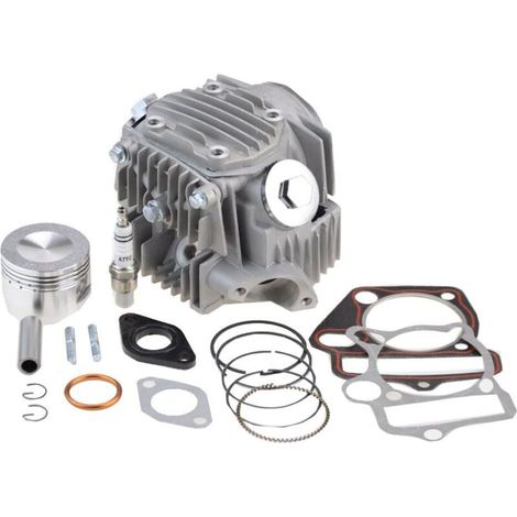 110cc 125cc Culasses de cylindre avec joints pistons Ensemble culasse bougie d'allumage et ensemble de montage Remplacement pour motocross scooter et dirt bike ATV Go kart (1/5)