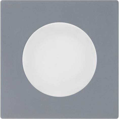 FONTINI Obturateur blanc DOM + plaque simple gris (1/5)