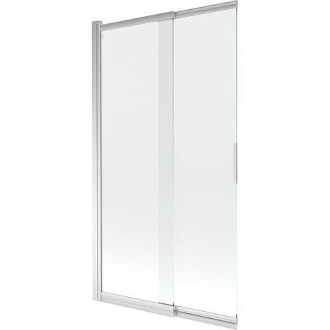 Mexen Fox paroi de baignoire à 2 volets coulissants 100 x 150 cm, transparent, chrome - 891-100-002-01-00 (1/5)