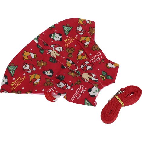Gilet et laisse pour lapins, vêtements mignons, ajustables et respirants avec corde de traction pour cochons d'Inde et hérissons. (1/5)