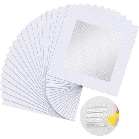 Patch de Réparation de Mur Kit de Réparation Murale 20 Pièces Patch Auto Adhésive Mural Patch de Réparation de Mur en Aluminium (1/5)