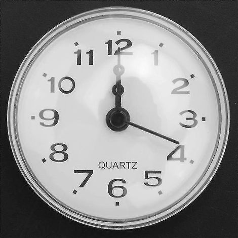 Horloge de cuisine, salle de bain et douche étanche de 7 cm avec ventouse murale noire (1/5)