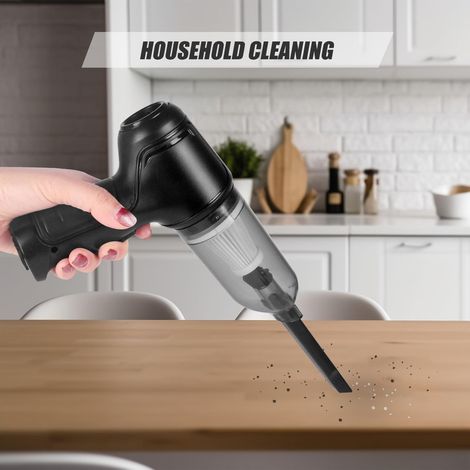 Mini aspirateur sans fil portable pour voiture, rechargeable, aspiration puissante de 9000 Pa, souffleur d'air 3 en 1 (1/4)
