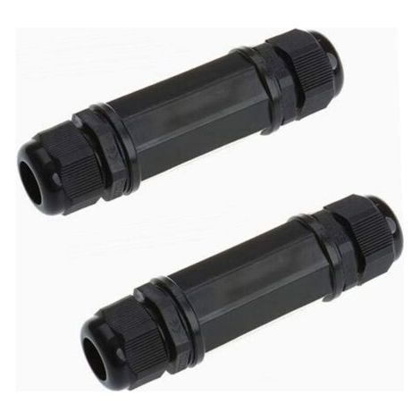 2 Pack RJ45 Connector Shielded, Waterproof Cat5/5e/6 8P8C IP67, Double Sided Ethernet LAN, Female-Female Outdoor LAN Coupler. (1/4)