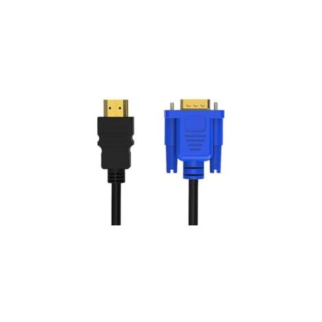Cable HDMI a VGA de 1,8 m, resolución Full HD 1080p, compatible con PC, portátiles, reproductores de DVD y discos duros. - Crezuo