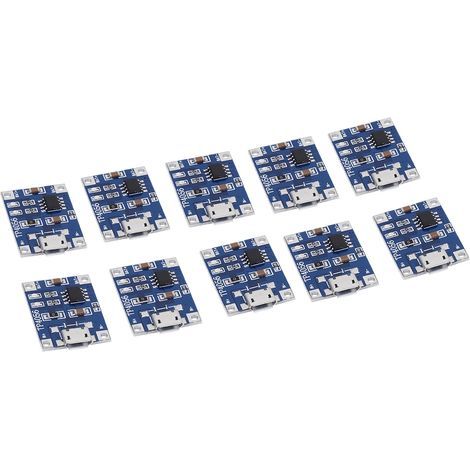 10 Stück Micro-USB 1A Lithium-Akku-Ladegerät-Schutzmodul-Ladeplatine (1/5)
