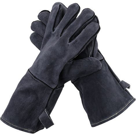 Set de 2 gants résistants à la chaleur jusqu'à 500 °C, gants de barbecue pour grillades et cuisson extérieure (1/5)