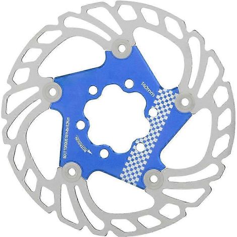 Bremsscheibe aus Edelstahl mit 6 Schrauben für Rennräder, Mountainbikes, schwimmend gelagerte Bremsscheibe, blau (1/5)