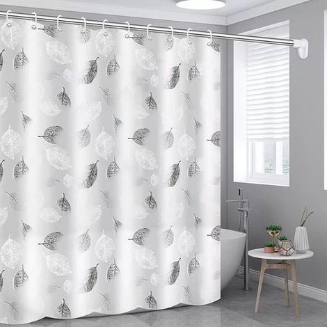 Cortina de ducha para baño, impermeable y resistente al moho, apta para zonas de ducha, dimensiones: 180 x 200 cm. (1/5)
