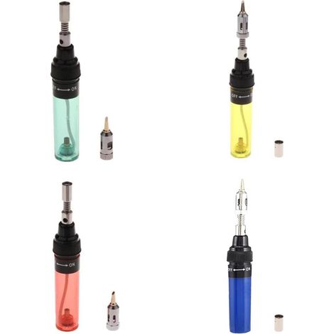 Set of 4 cordless butane gas soldering irons (4 colors) (1/5)