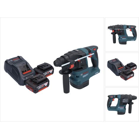 Bosch GBH 18V-22 Trapano a percussione professionale a batteria 18 V 1,9 J SDS Plus Brushless + 2x batteria ricaricabile 5,0 Ah + caricabatterie