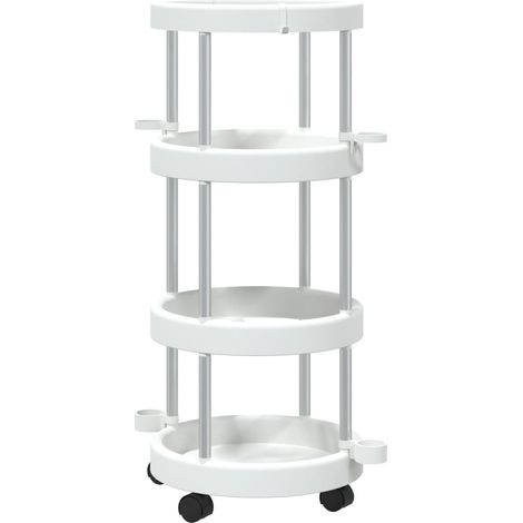 Chariot de ménage avec panier de rangement Aluminium