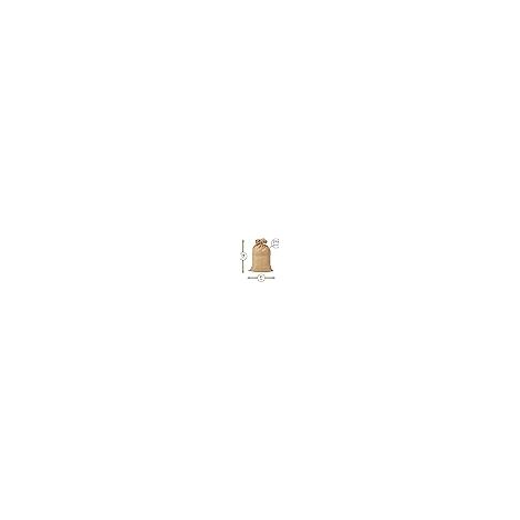 Lot de 3 Sacs toile de jute - Sac jute pomme de terre – Sac a patate conservation – Anti inondation (74x107cm), Marron (1/3)