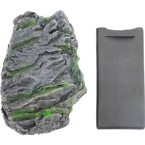 Key safe made of artificial rock, realistic safe, easy access, practical stone cover for outdoor garden and yard (1/5)