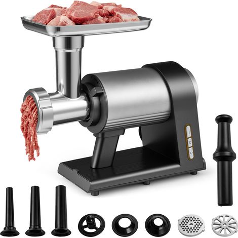 COSTWAY Electric Meat Grinder 2000W Sausage Stuffer Maker with 3 Sausage Tubes