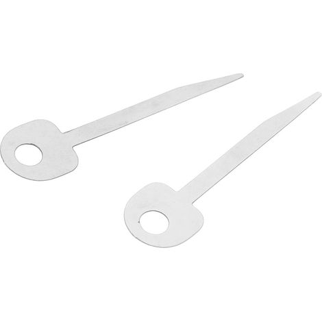 Herramienta para abrir cerraduras de combinación (2 unidades) fabricada en acero para muelles robusto y antideformación, de 0,76 mm de espesor.