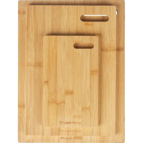 Juego de 3 tablas de cortar de bambú Russell Hobbs RH04065 Element (1/3)