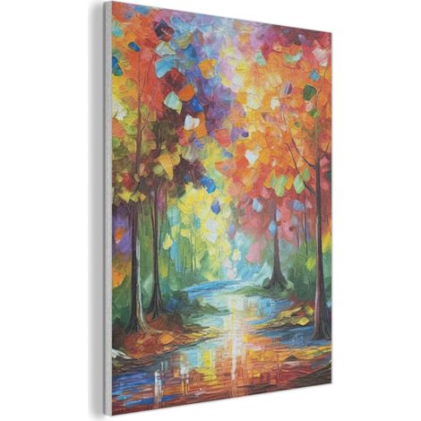 TABLEAU ACOUSTIQUE Paysage - Forêt - Couleurs - Nature Art Muraux Décoratif 60x80 cm (1/5)