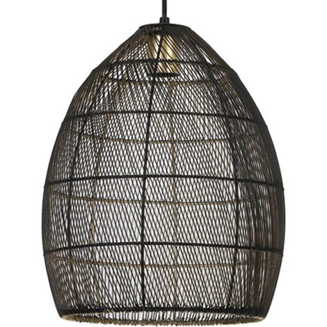 Light & Living - lampada a sospensione - Meya - nero - metallo -