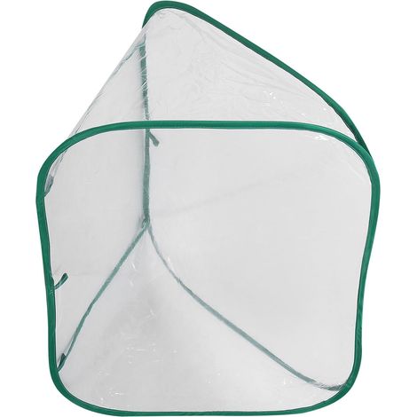 Mini Serrage Pliable Triangulaire en PVC pour Plantes Grasses, Protection Hivernale Compacte pour Balcon et Petit Jardin Extérieur (1/5)