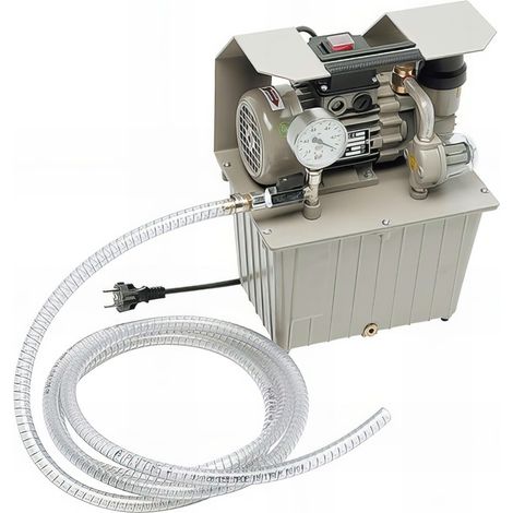 Pompe a vide avec flexible et raccord rapide pour fixation de bâti de carrotage - 230 V