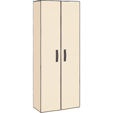 Scarpiera mobile contenitore per scarpe mobile ingresso/corridoio/soggiorno 60 x 30 x 166 cm tessuto crema 020021753
