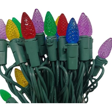 1 Guirlande lumineuse LED, tête de fraise C3, 2,4 W, extérieure, décoration Noël, jardin, fête (1/5)