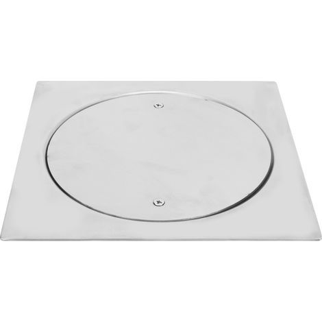 20 x 20 cm großer, wasserdichter Bodenrost aus Edelstahl 304, verstärkte Inspektionsöffnung, geruchsdicht, verstopfungsfrei, für 110-mm-Rohre (1/5)