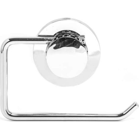 Porta Rotolo Carta Igienica a Ventosa Bagno WC Moderno in Acciaio New Chrome 2.0 (1/3)