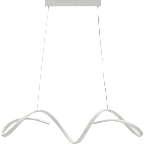 Suspension LED Design "Uter" 120cm Blanc (1/5)