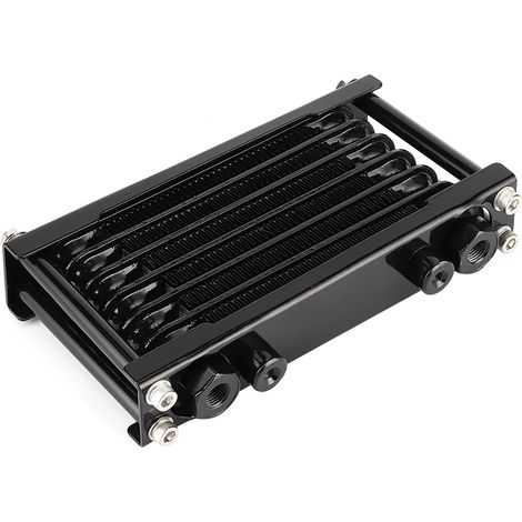 Universeller Motorölkühler, passend für Monkey Car 100–250 cm³, Dirt Bike, ATV, 4-Rad-Motorrad, Schwarz (1/5)