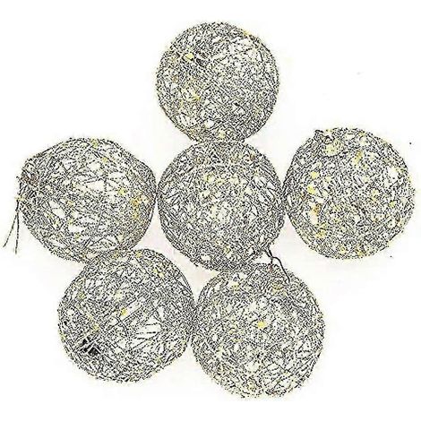 Décoration de sapin de Noël : boule dorée à suspendre, boule de Noël pour les fêtes et les décorations de Noël (1/4)