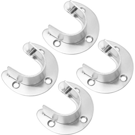 Support de Tringle à Vêtements en Acier Inoxydable, Lot de 4 Set de Set (1/5)