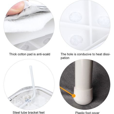 Planche à repasser domestique mini pliable avec pieds tube métal pour bureau ou table (1/5)