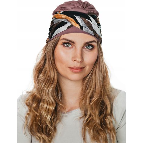 Turban de printemps pour femme Lena 220-435, foulard doux également adapté après chimiothérapie (1/5)