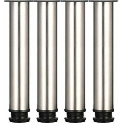 4 verstellbare Füße, 300 mm hoch, verdickte Möbelfüße, Tischbeine, Möbelfüße aus Edelstahl, TRIMEC