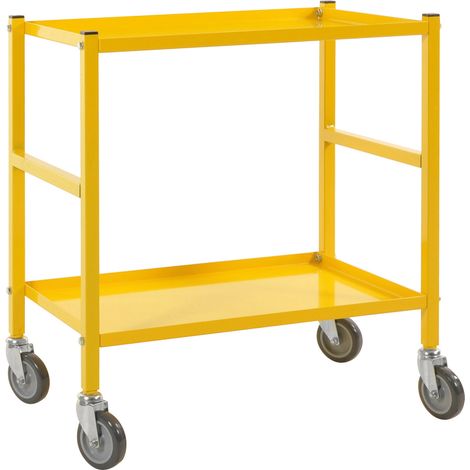 Kongamek Tischwagen 625x414mm Ladefläche in gelb ohne Bremse (1/3)