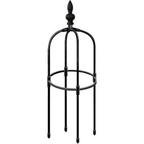 Jardin obélisque Treillis 3 Pieds de Haut Rond Rouue Rustproofing Trellis Plant de Bricolage Plant Facile à Assembler pour Les Pots Plantes d'escalade intérieure, intérieure (1/4)