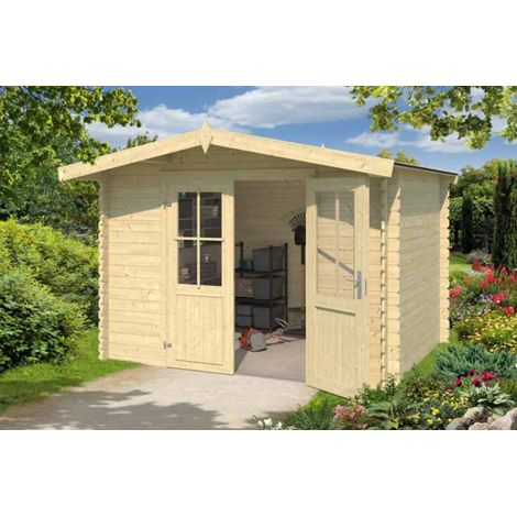 Baltimore-Log Cabin, Wooden Garden Room, Timber Summerhouse, Home Office - L324 x W290 x H222.3 cm