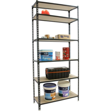 Simonrack Metallregal anthrazit 6 Ebenen 200kg (1/2)