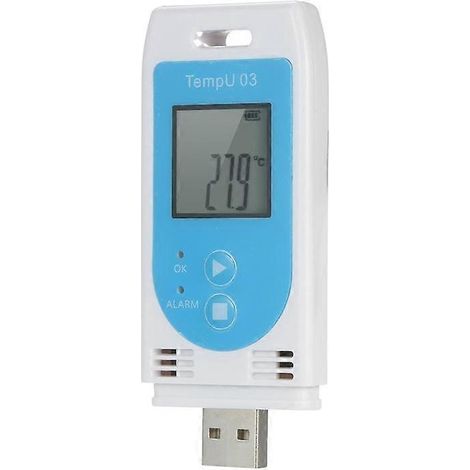 Enregistreur de données de température et d'humidité USB TempU 03, réutilisable. (1/4)