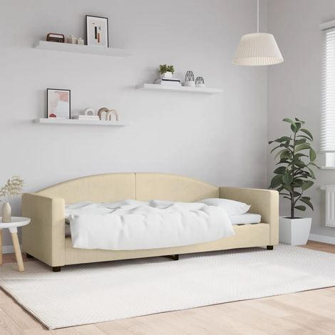 Tagesbett Creme 80x200 cm Stoff (1/5)