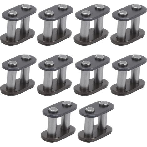 10 pièces Maillon Maître Chaîne T8f Acier Léger Haute Résistance Connexion Directe Remplacement Rapide
