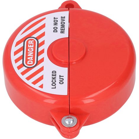 Verrou de sécurité pour vanne à guillotine en plastique ABS, dispositif de verrouillage pour jardin extérieur, tige de vanne de 64 à 127 mm, rouge (1/5)