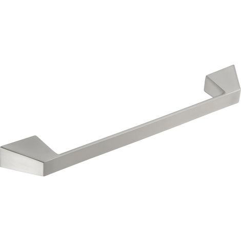 Poignée de meuble en aluminium effet acier inoxydable mat Largeur 149 mm Entraxe 320 mm