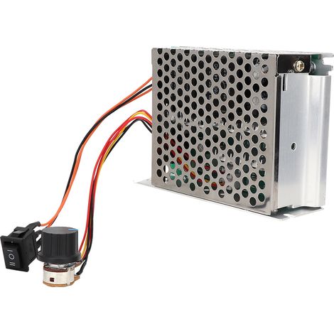 Variateur de vitesse pour moteur à balais 40A DC 12V 24V 36V, contrôleur PWM réversible sens horaire/antihoraire, puissance élevée avec boîtier de protection (1/5)