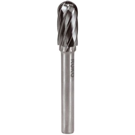 RUKO  Fresa  rotativa  de  metal  duro  WRC  Ø  6  mm  longitud  de  la  cabeza  18  mm  vástago  Ø  6  mm  dentado  Alu  -  116020A