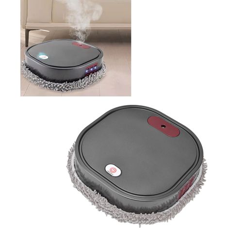 Robot laveur de sols 2 en 1 avec pulvérisation, robot laveur intelligent, fonction de lavage à sec et humide, chargement USB. (1/5)